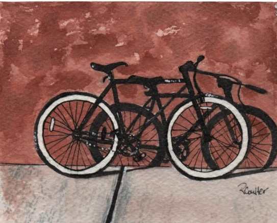 Bicycle Brown by Rosalynd Coulter Semple 
