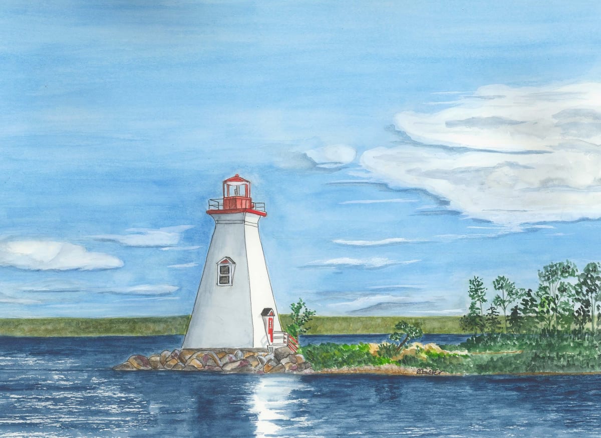 Kidston Island Lighthouse by Rosalynd Semple 