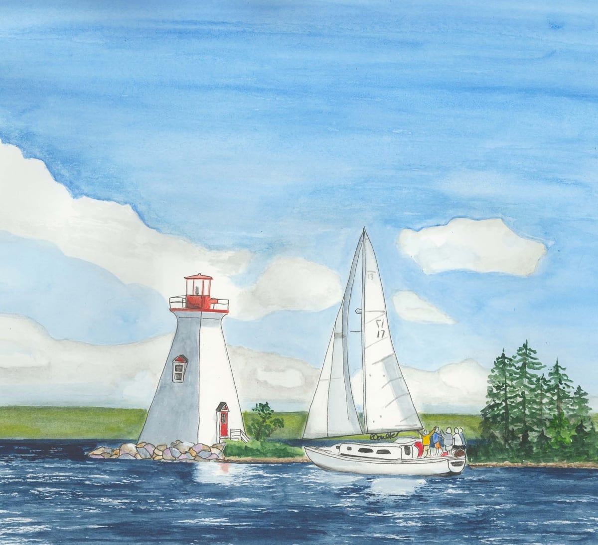 Sail Away by Rosalynd Coulter Semple  Image: Kidston Island, NS