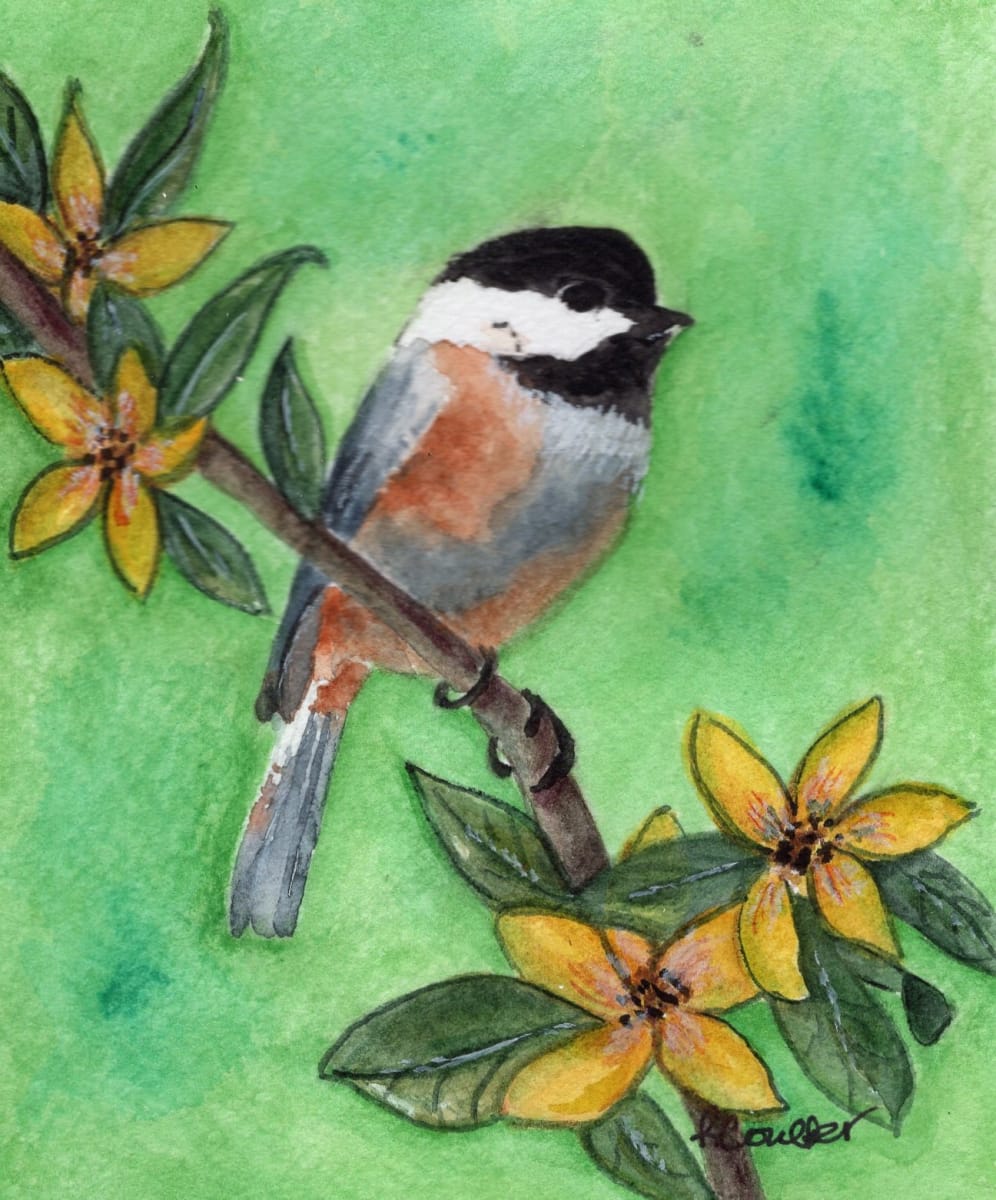 Chickadee Green by Rosalynd Coulter Semple, Image 1.