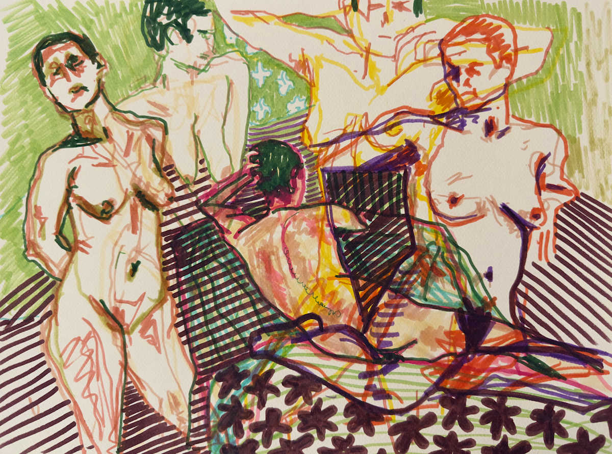 Gesture Figure Jumble by Caroline Burdett 