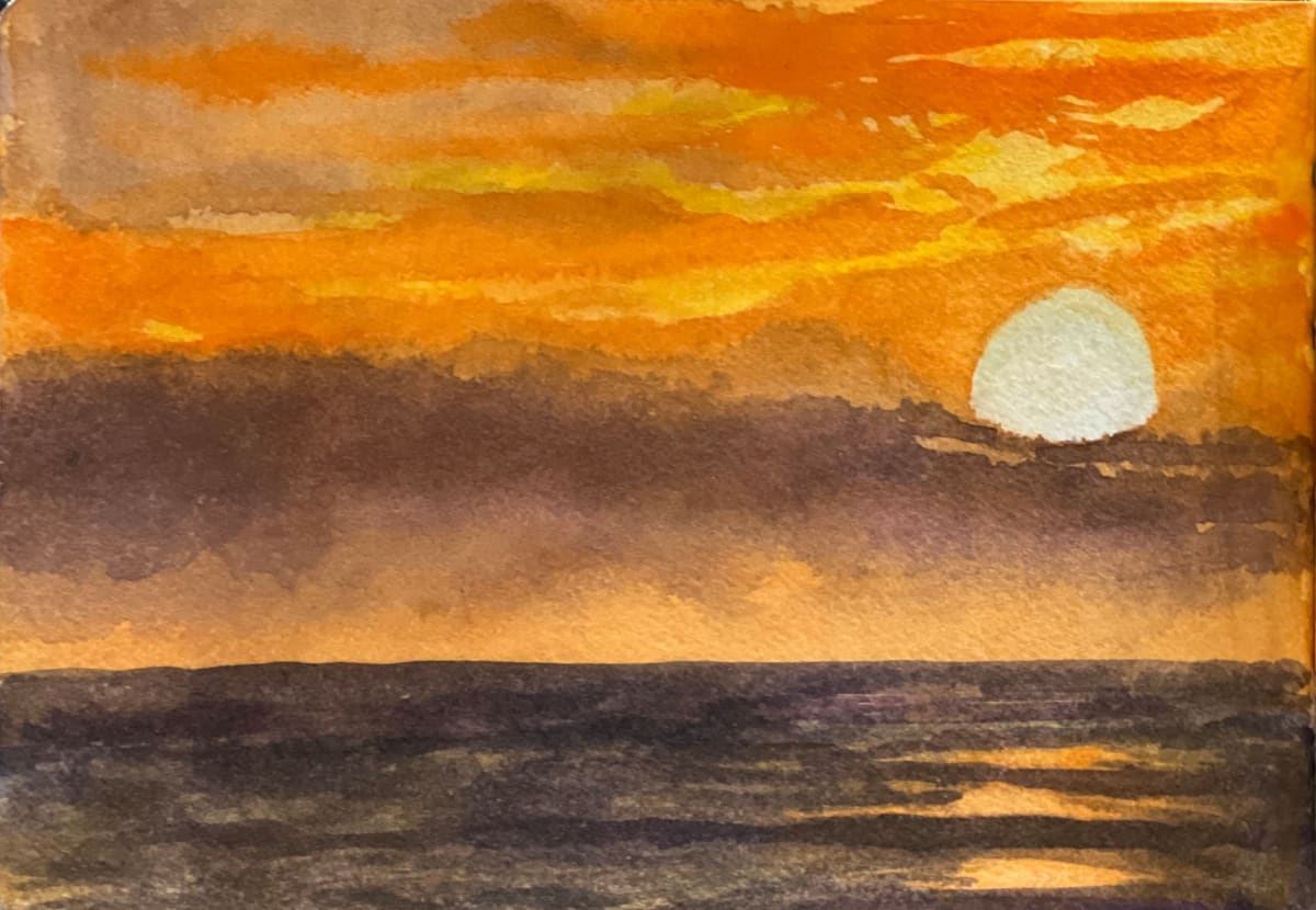 Kona Sunset by Lon Bender 