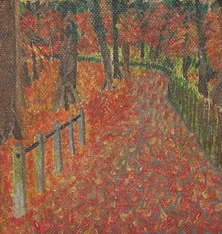 Hamstead Heath by Lon Bender  Image: A path in the fall