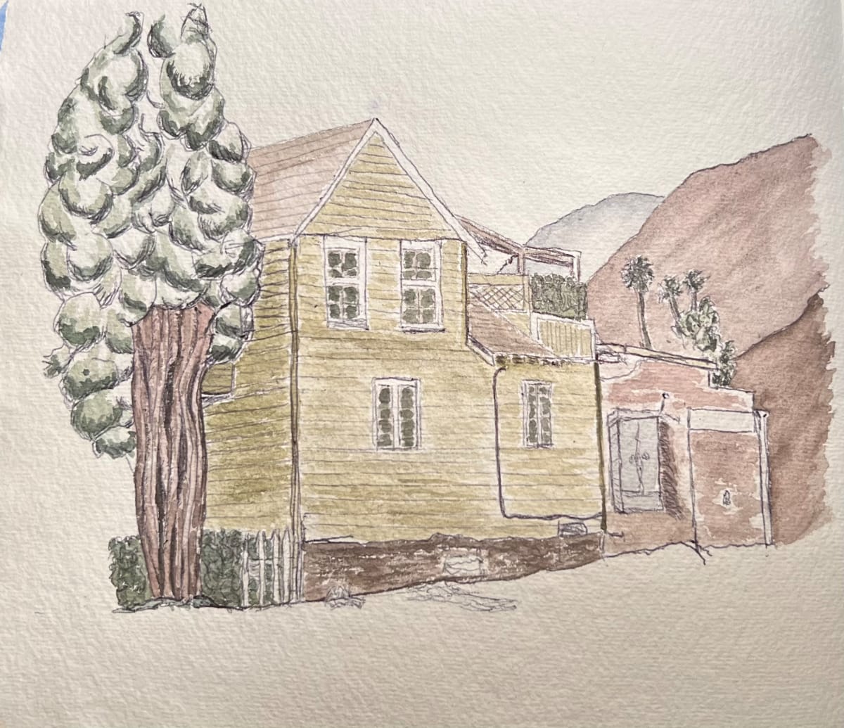Little house in Sierra Madre NEW by Lon Bender 