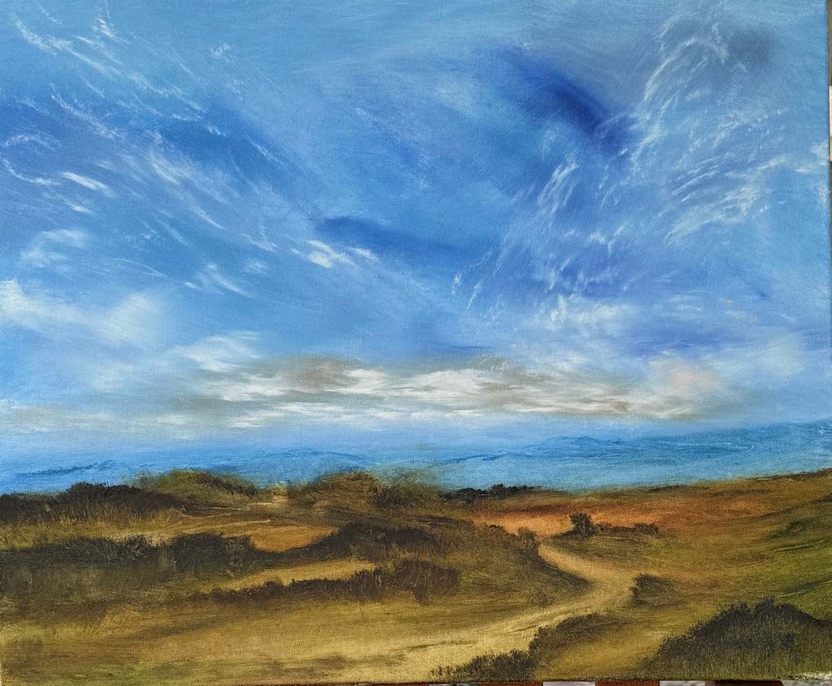 Looking Down at the Shadows on the Sea by Lon Bender, Image 1.