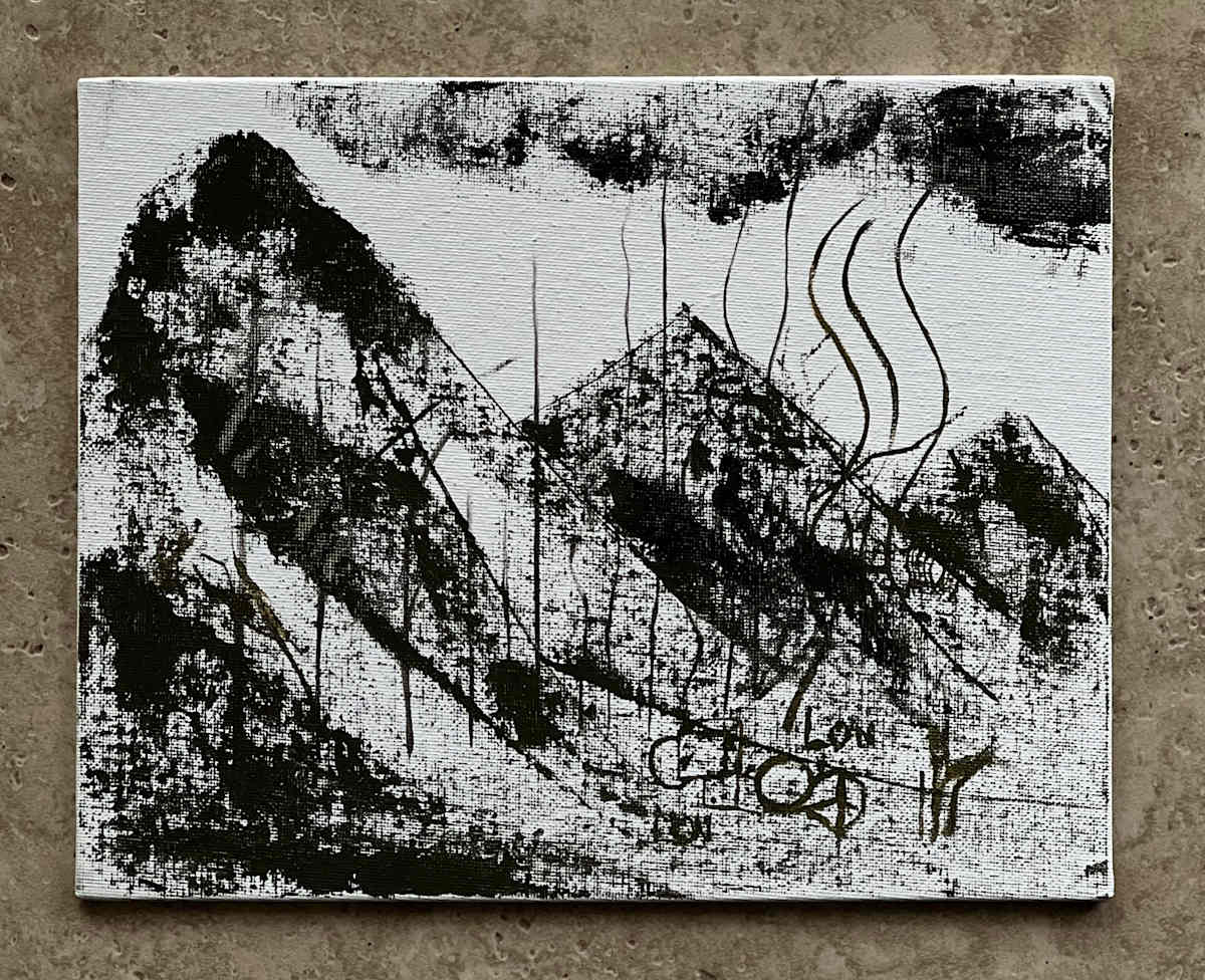 Mountains with trees by Lon Bender, Image 6.