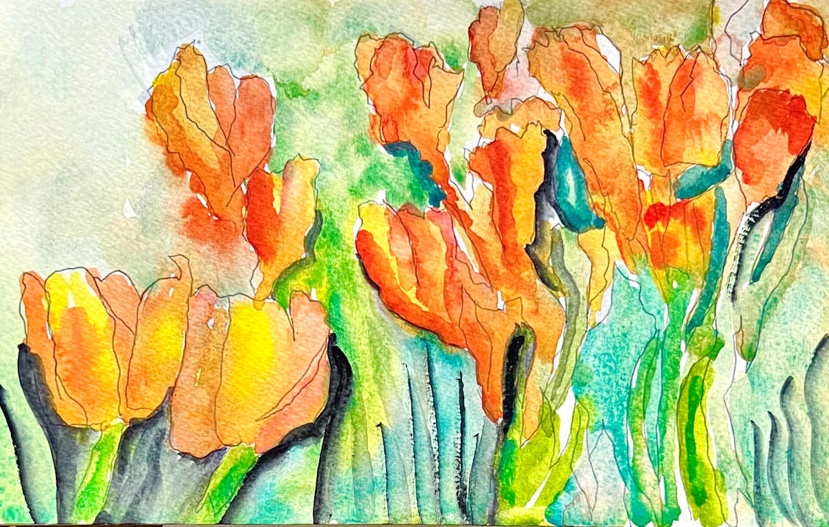 Tulips Abound by Lon Bender 