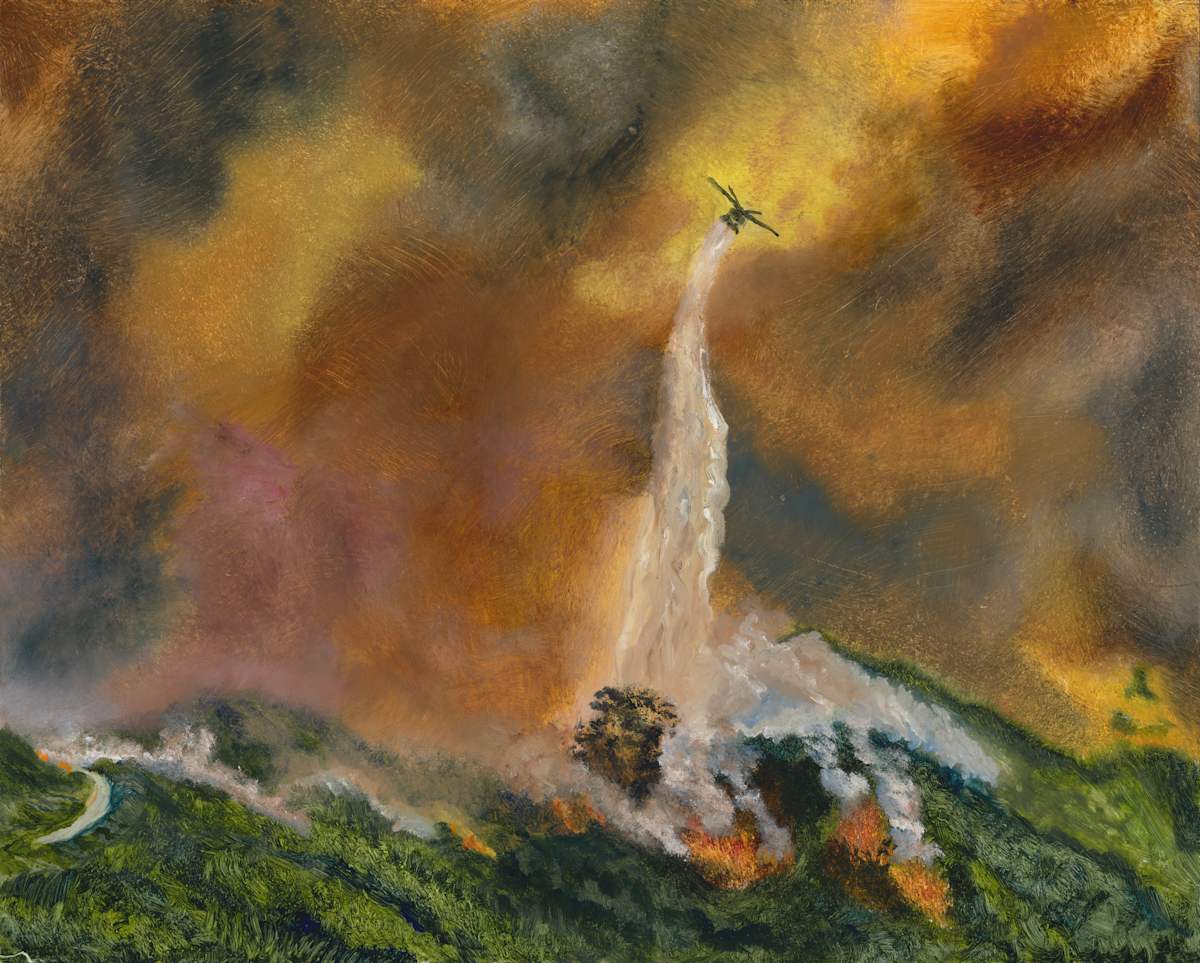 Water Drop Heroes by Lon Bender  Image: Honoring the Heroes that flew to fight the Eaton and Palisades Fires. 