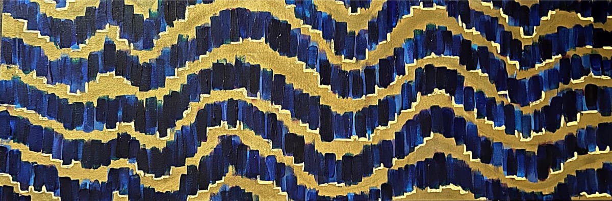 Ambrosia II: Alpha by Manju Sadarangani  Image: Chasing the alpha wave dragon to cultivate some chill, I have been looking at neuro feedback and alpha-theta brain-wave regulation.
