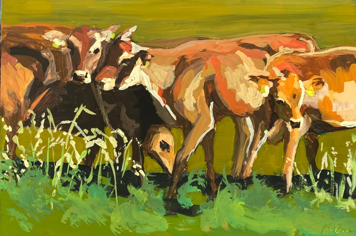 Jersey cows by Philine van der Vegte 