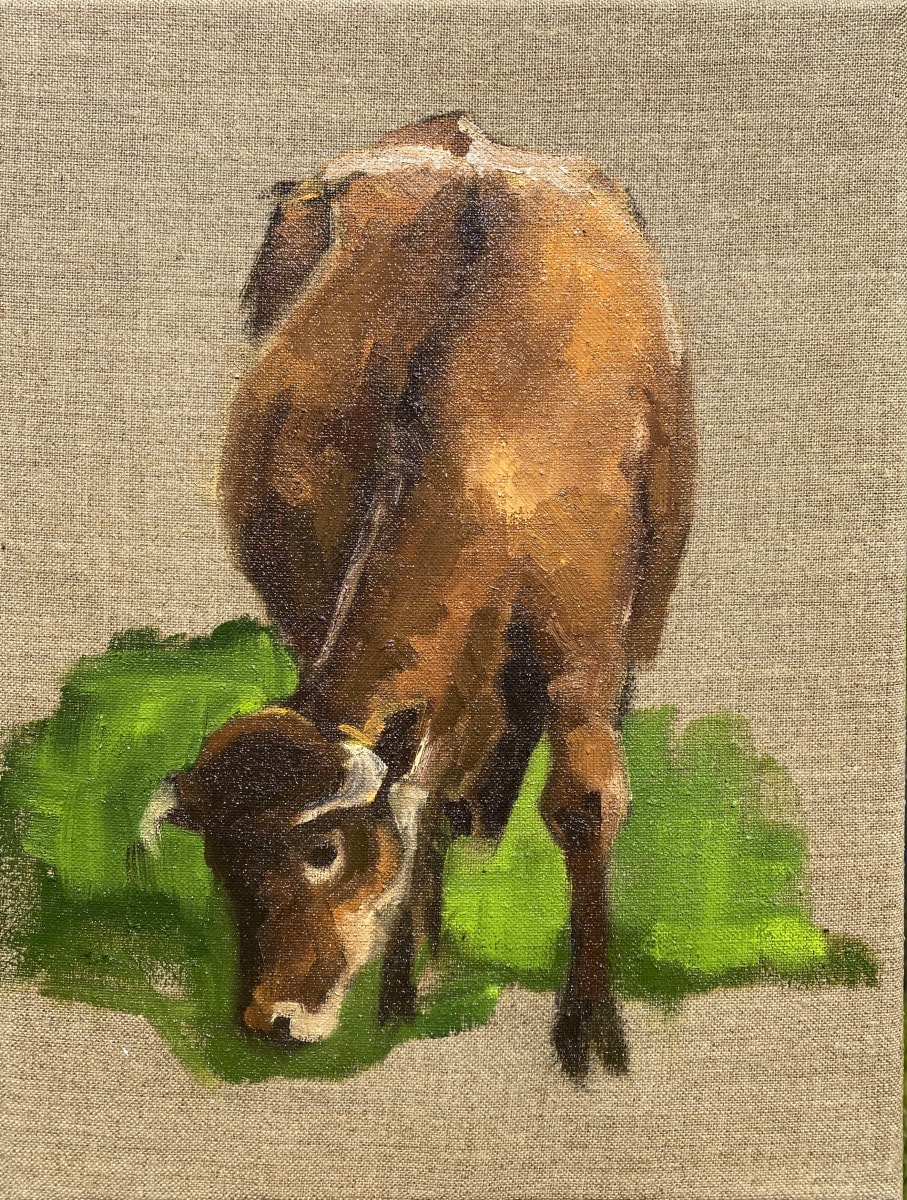Limousin zoogkoe (Limousin suckler cow) by Philine van der Vegte 