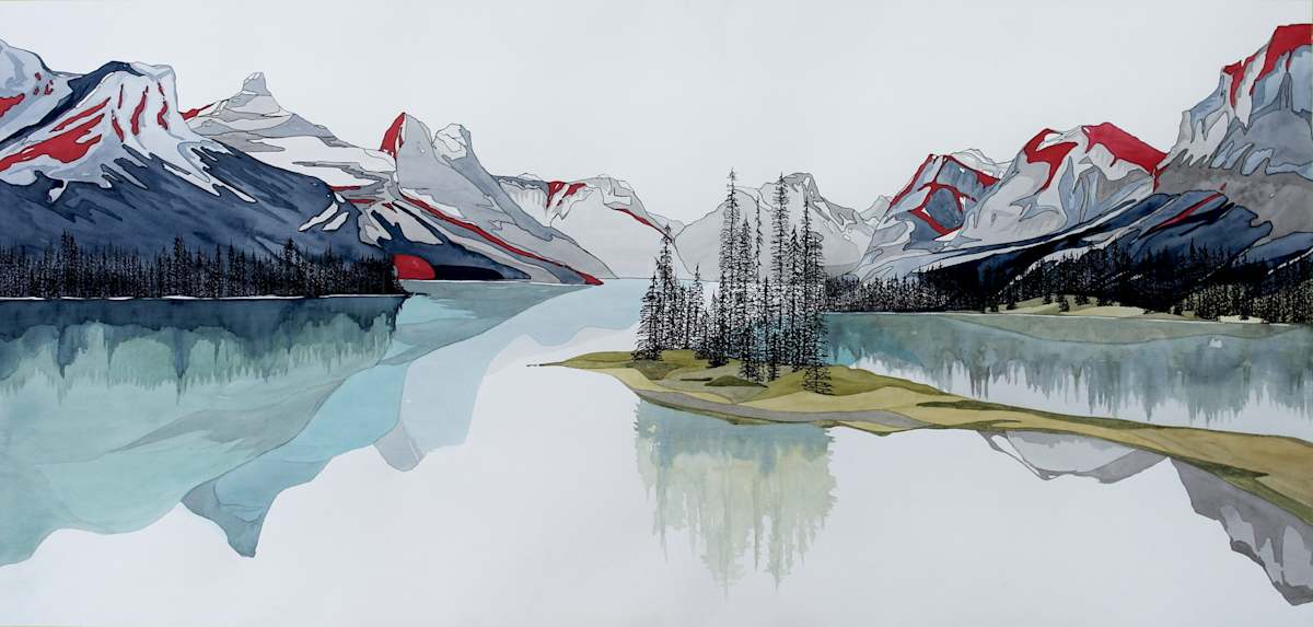 Maligne Lake, Image 6.