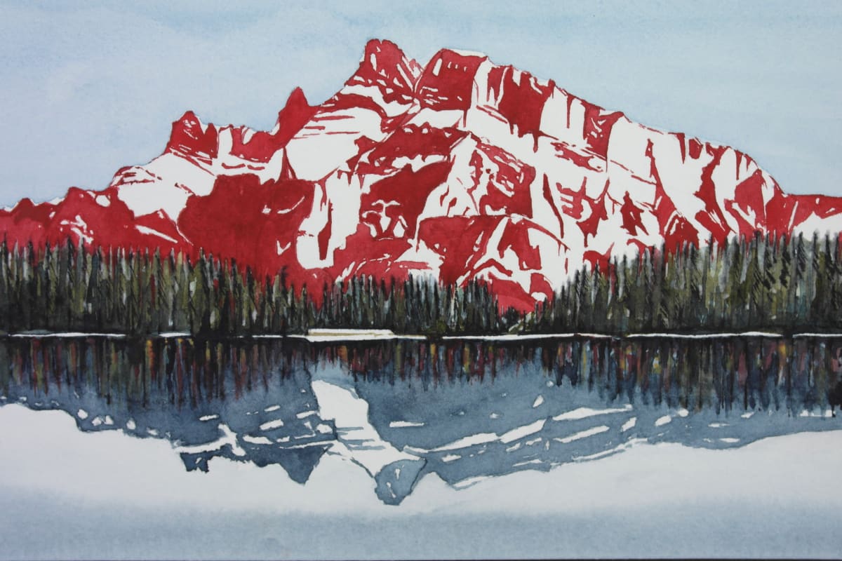 Mt.Rundle (looking from Banff towards Canmore) by Linnea Martina  Hannigan, Image 1.