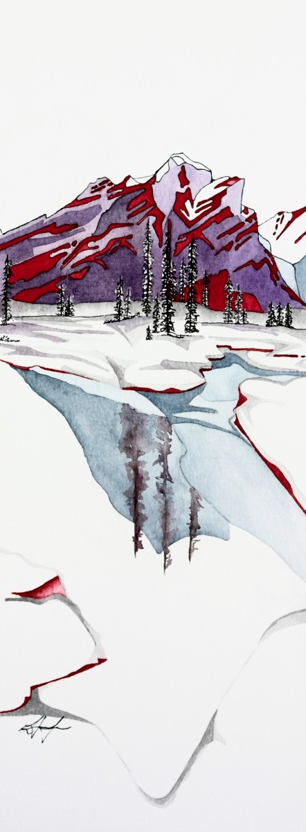 the First frost **| Mt.Kidd by Linnea Martina  Hannigan 