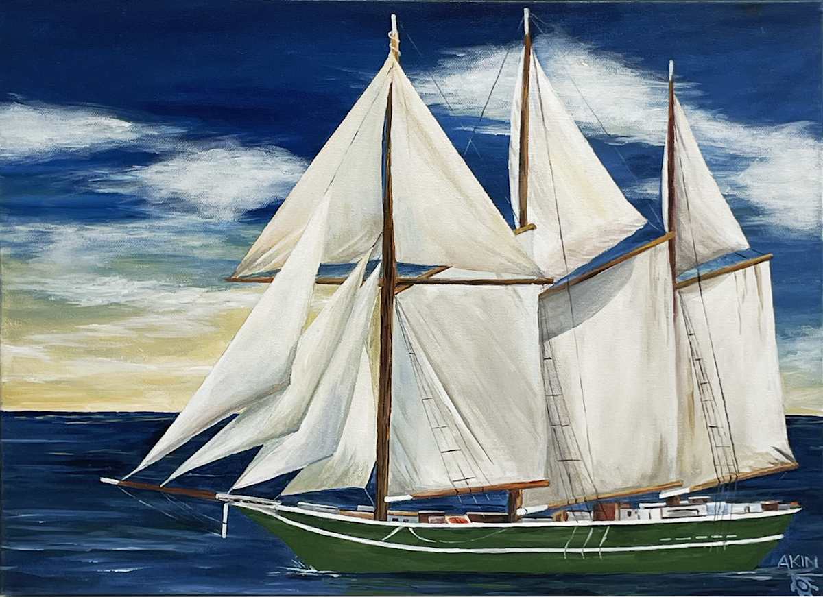 Sailing the Sullivan by Jane Akin, Image 1.