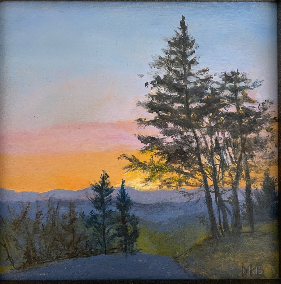 Sunset on the Mountain by Mary Bryson 
