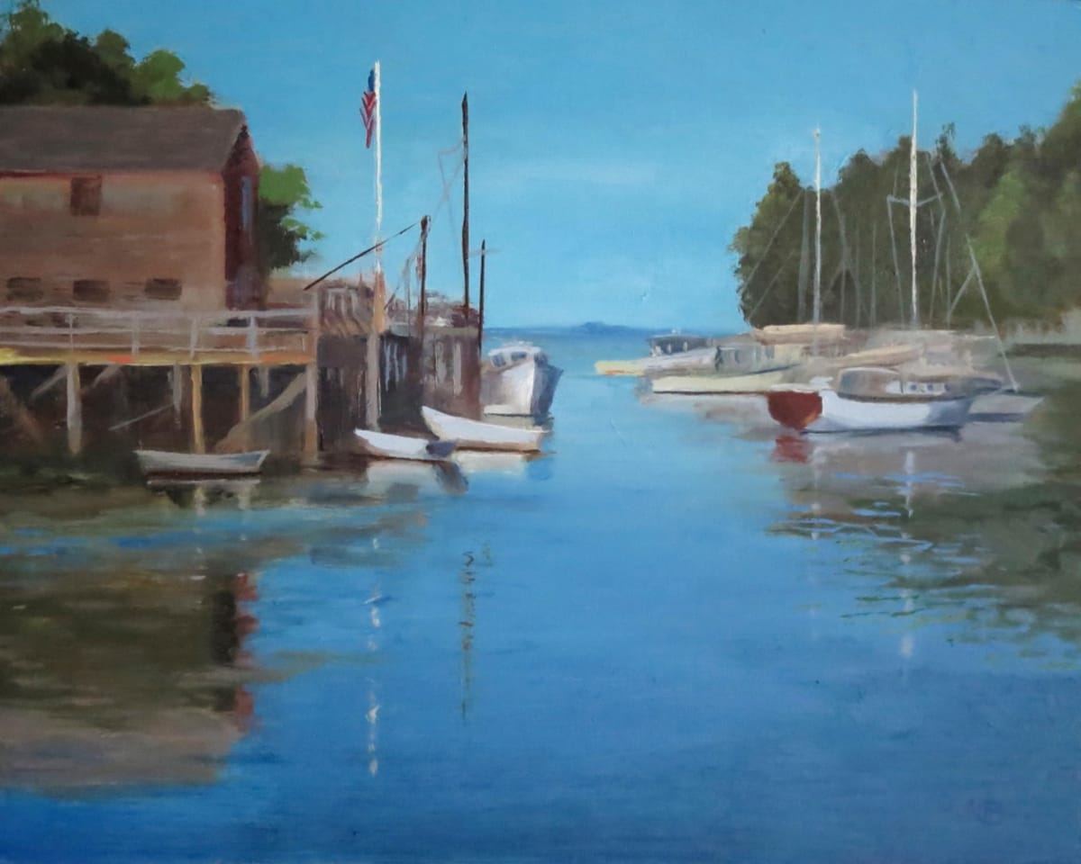 Back Cove Boats by Mary Bryson 