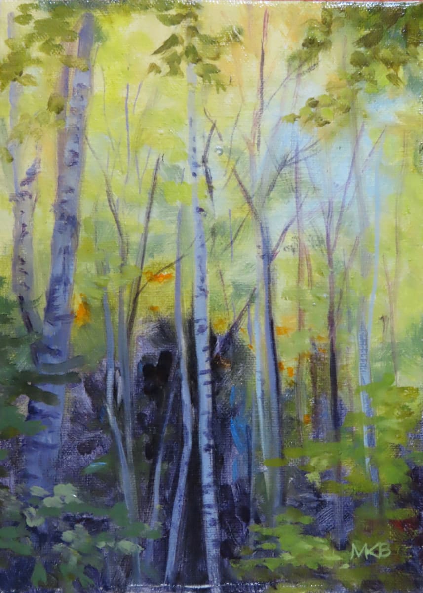 Blue Birches by Mary Bryson 