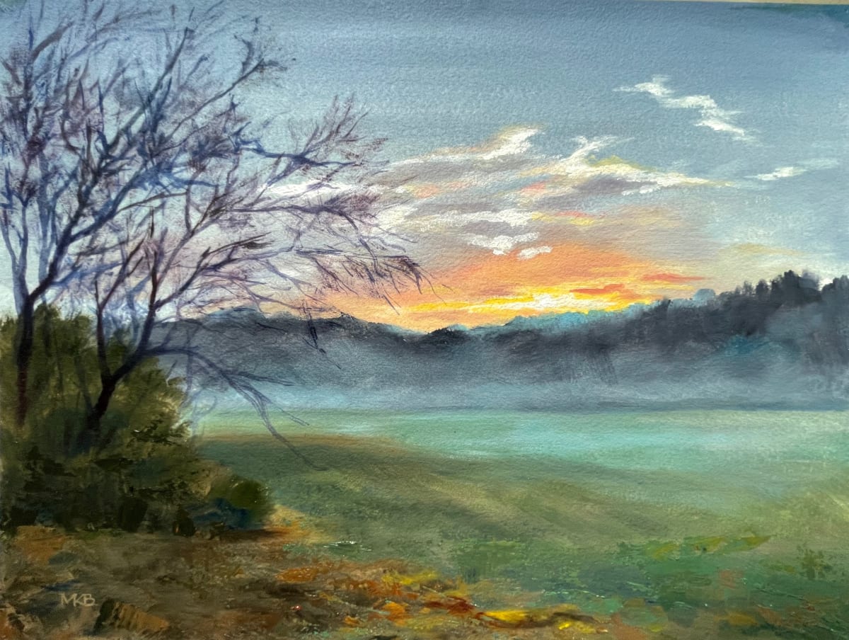 Dawn At The Folk School by Mary Bryson 