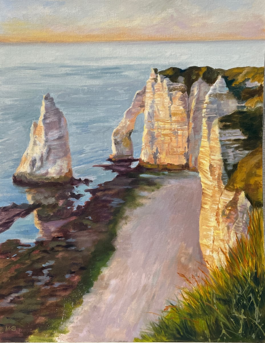Etretat Sunset by Mary Bryson 