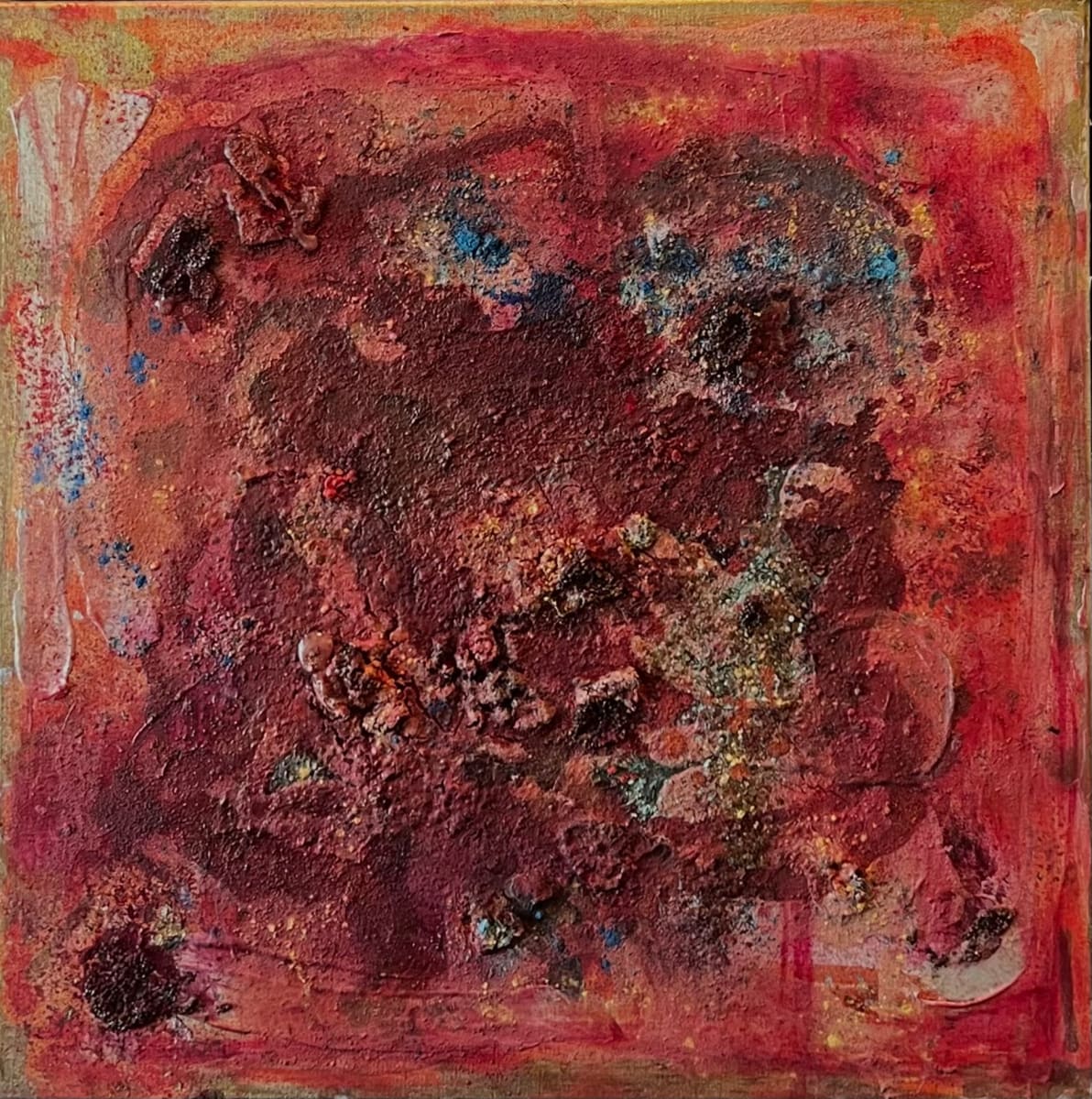 DEEP RED, BUILT UP LAYERS by Maria Cerro, Image 1.