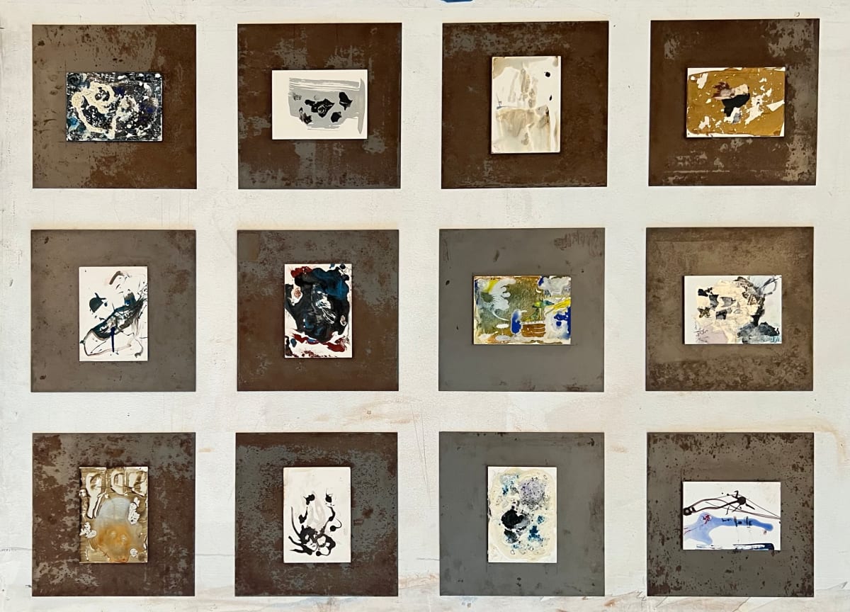 Metal Tablet Polyptych  001-012 by Maria Cerro, Image 6.