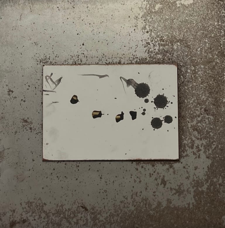 Metal tablet - 013 by Maria Cerro 