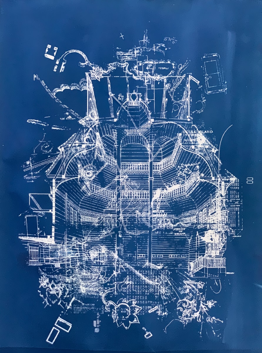 This Place Has a Body by Maya Ciarrocchi  Image: 2020
Cyanotype on Paper 
30 x 22 inches
1 of 2
1 AP
ID 58
