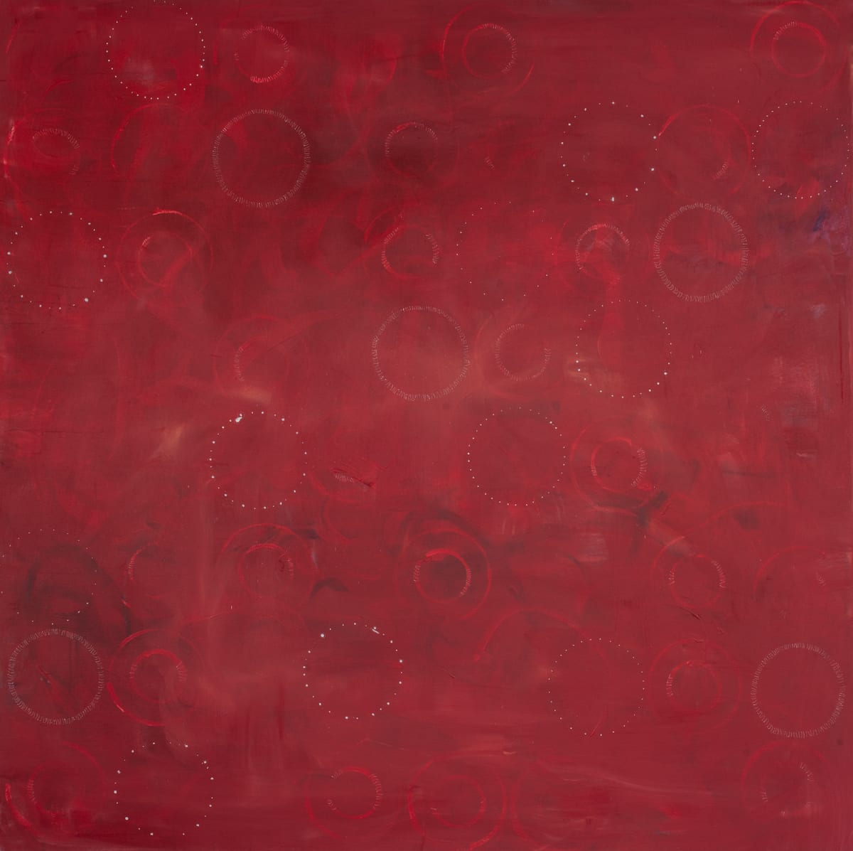 Earth Is My Guide. Surrender and Release. by Britt Michaelian  Image: 
Healing for:
Root chakra: Emotional 
and Spiritual Balance
 
 
Mixed Media:
Reiki, Selenite, Rose Quartz, 
Rainbow Fluorite, Theolite, 
Sedona energy vortex soil, 
Acrylic on canvas