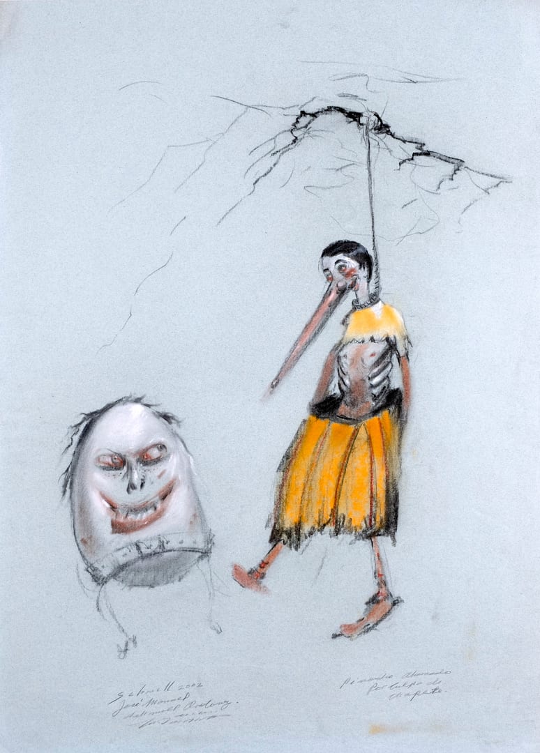 PINOCCHIO HANGED BY CHAPETE by Jose Manuel Schmill 