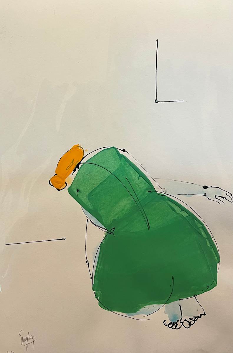Gesture in green by Eric Saint Georges 