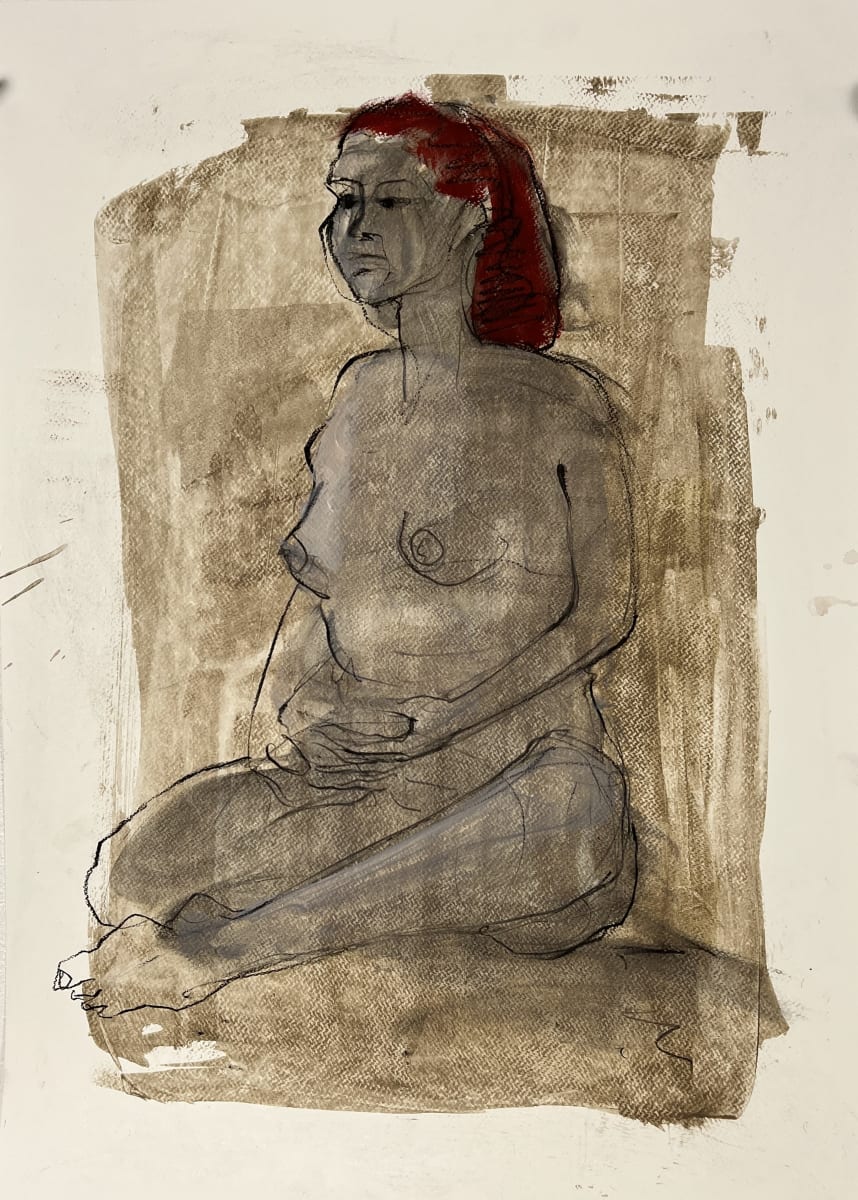 Woman sitting by Eric Saint Georges 