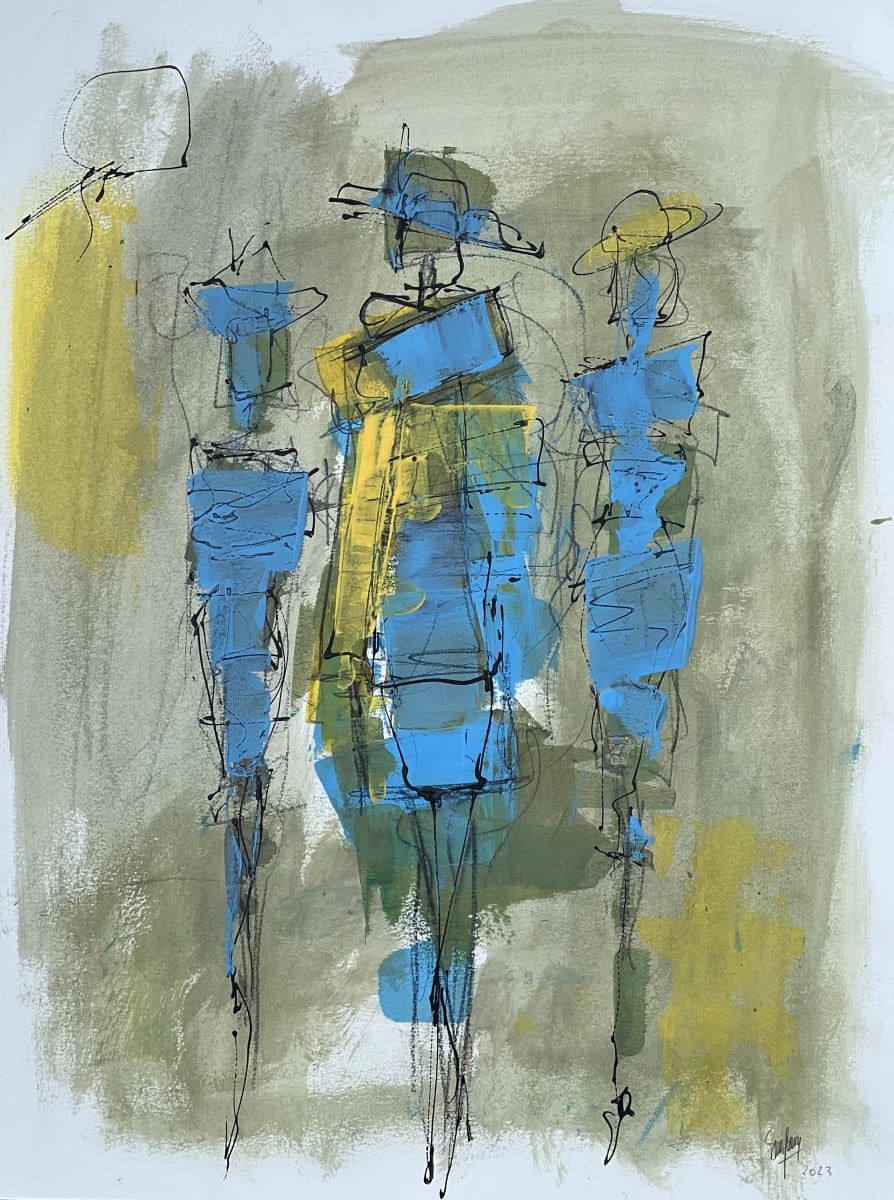 Ladies on the loose in the mall by Eric Saint Georges 