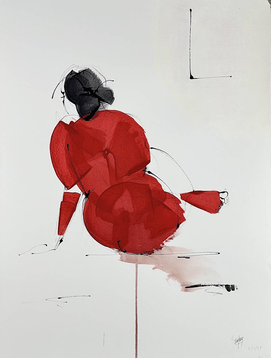 Karly in Red by Eric Saint Georges 