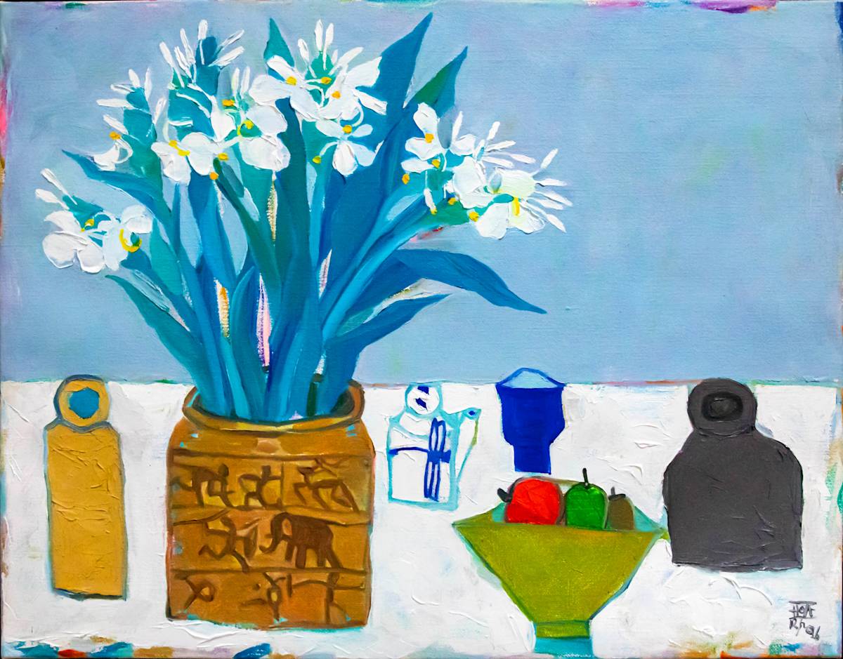 Hoa Thủy Tiên Trắng - White Daffodils by Đặng Xuân Hòa 