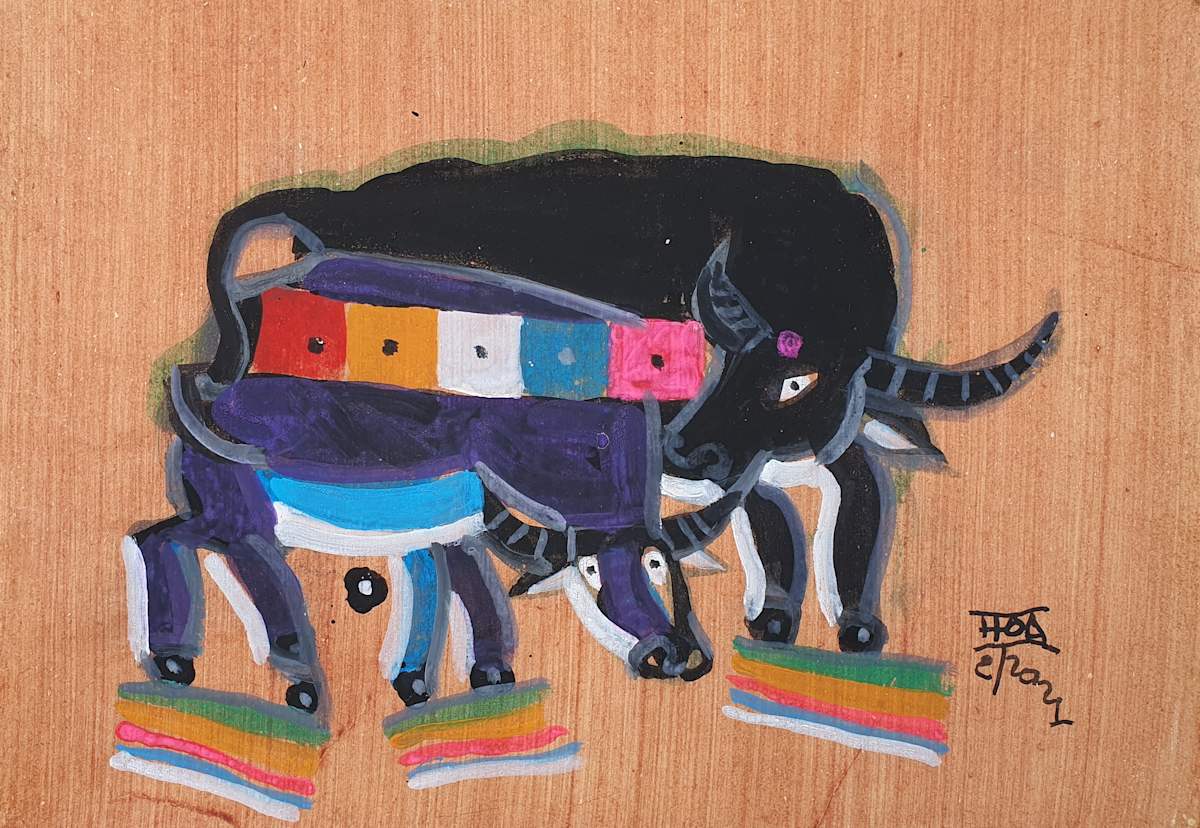 Year of the Buffalo by Đặng Xuân Hòa 