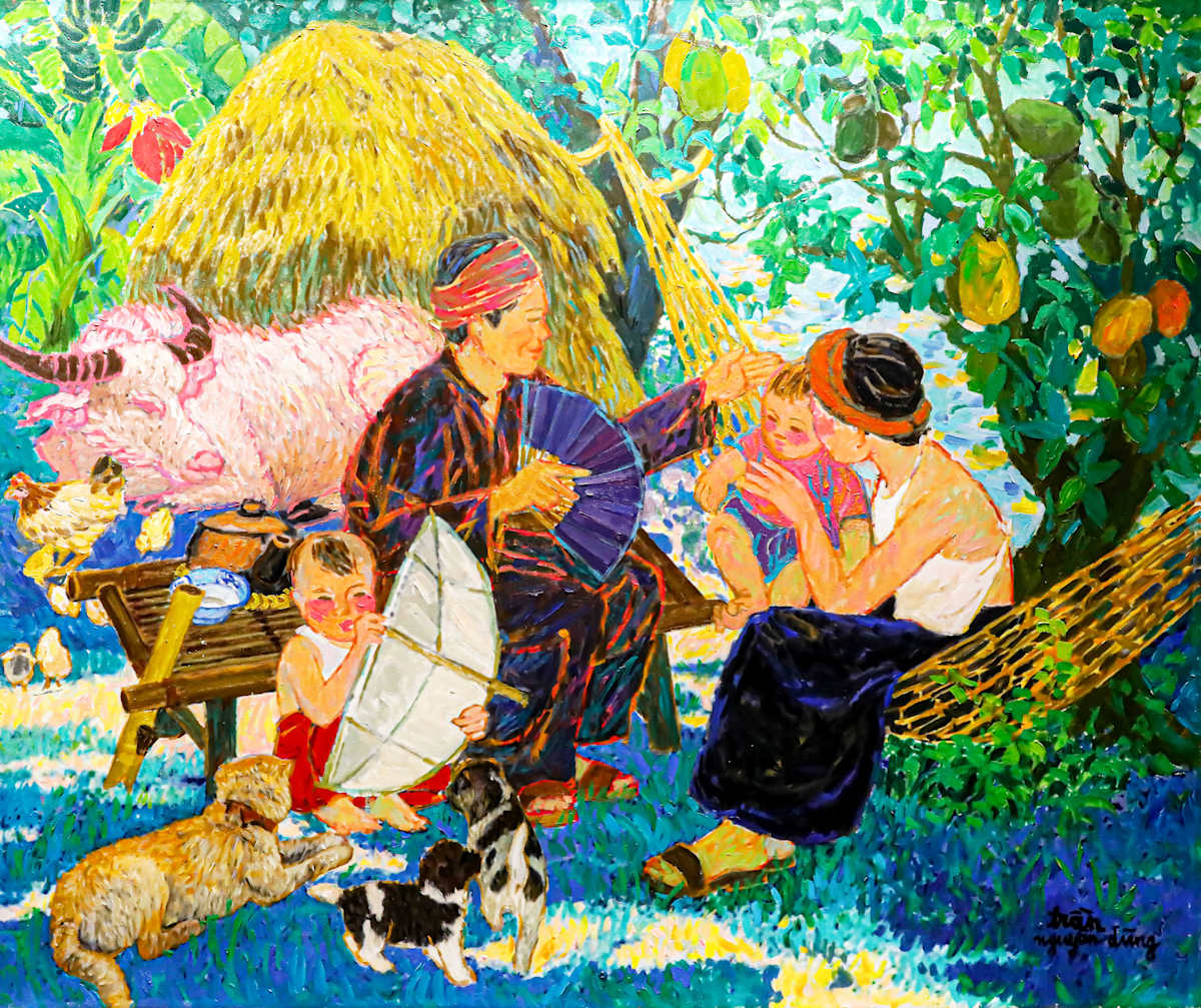 Rural Family by Trần Nguyên Dũng 