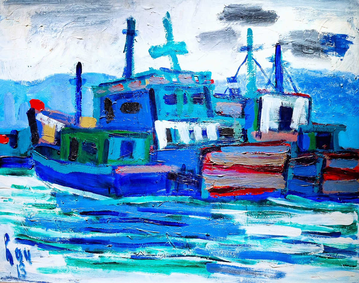 Boats 1 by Trần Lưu Hậu 