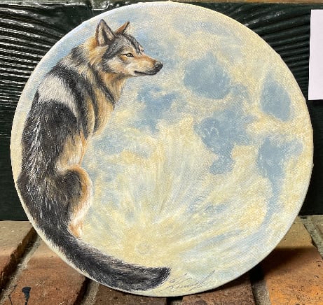 Smiling at you from the Moon by Kendall Lipsett 