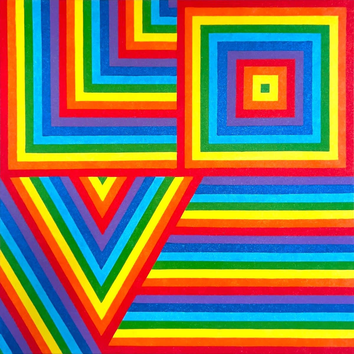 LOVE in Rainbow Glow by Lisa Marie Studio 