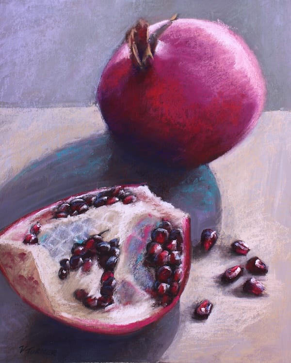 Pomegranate I (Framed) by Vanessa Turner 