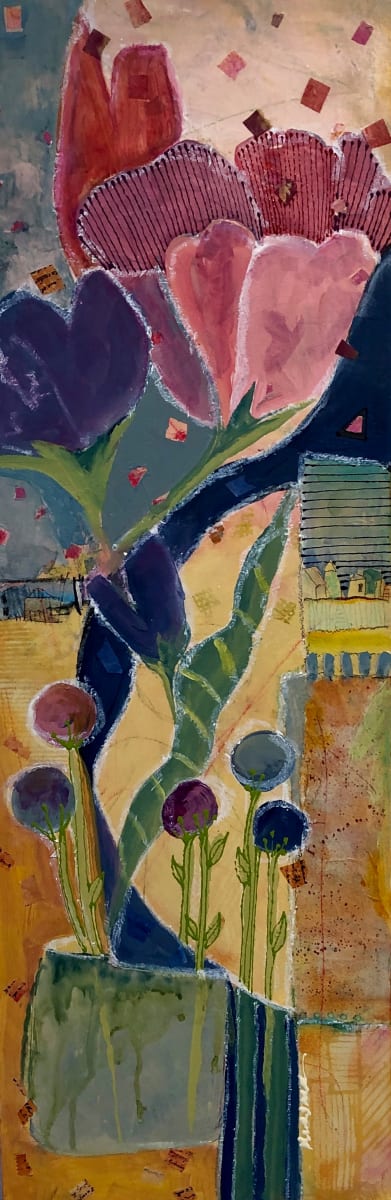 PEONY & ORANGE TULIP 