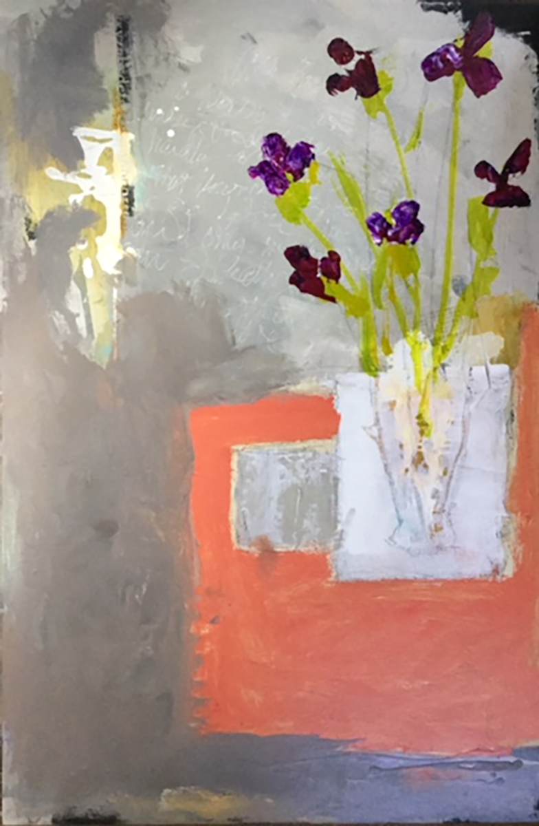 PURPLE PASSION IRISES by Jill Krasner, Image 1.
