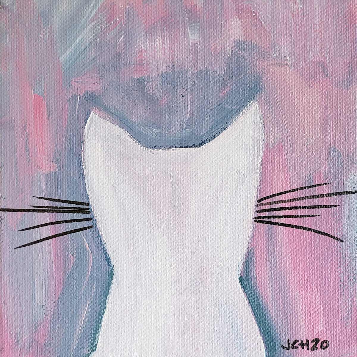 Cat Head Pink 2020, Image 1.