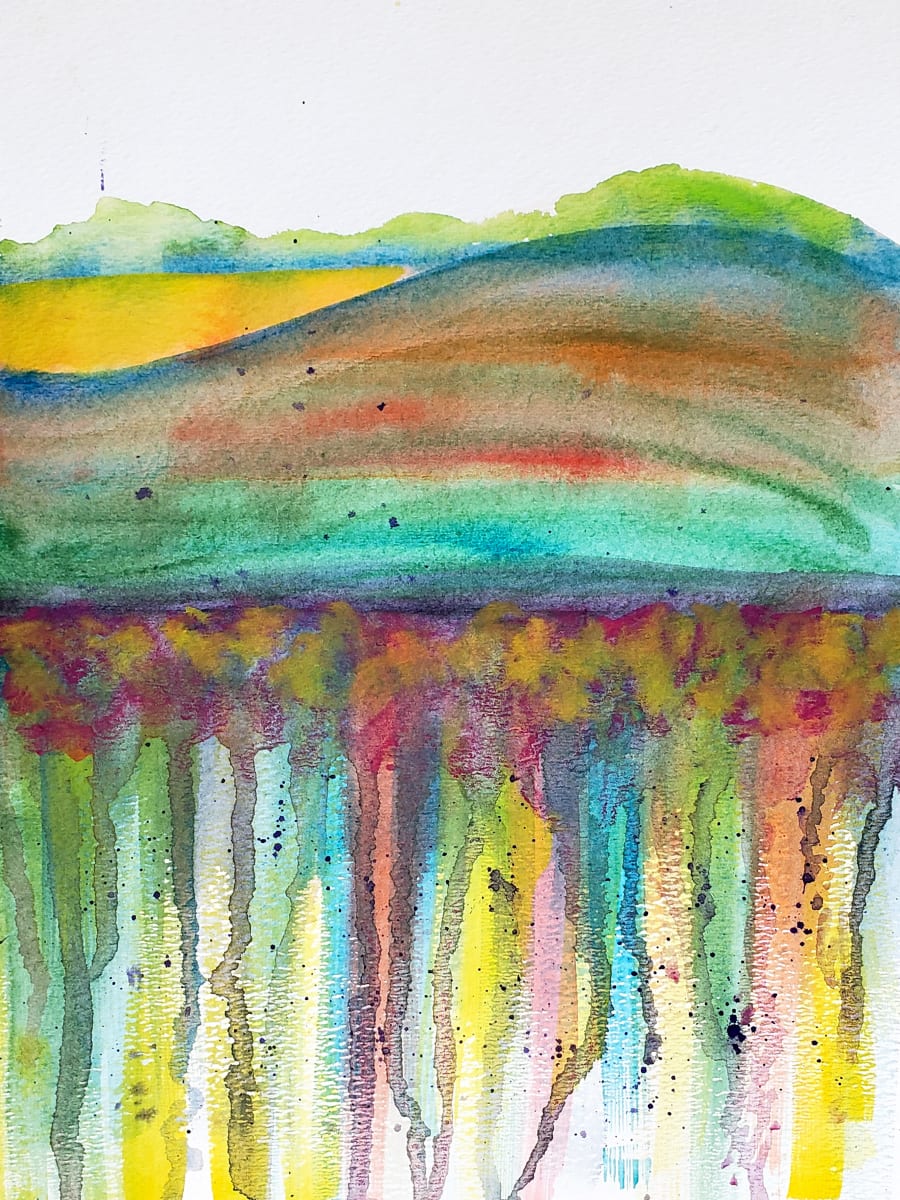 Watercolor Hillside 2019 