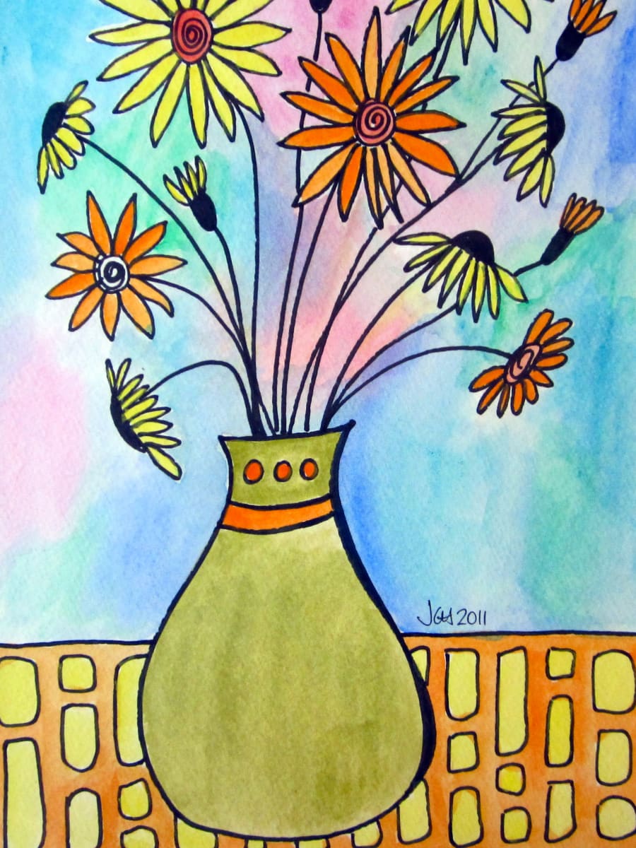 Watercolor Flower Vase 2012 