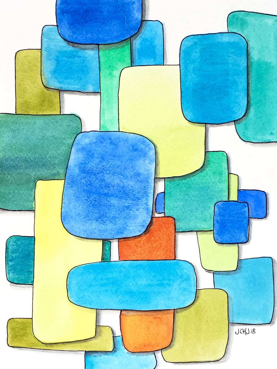 Blue Rectangles 2018 