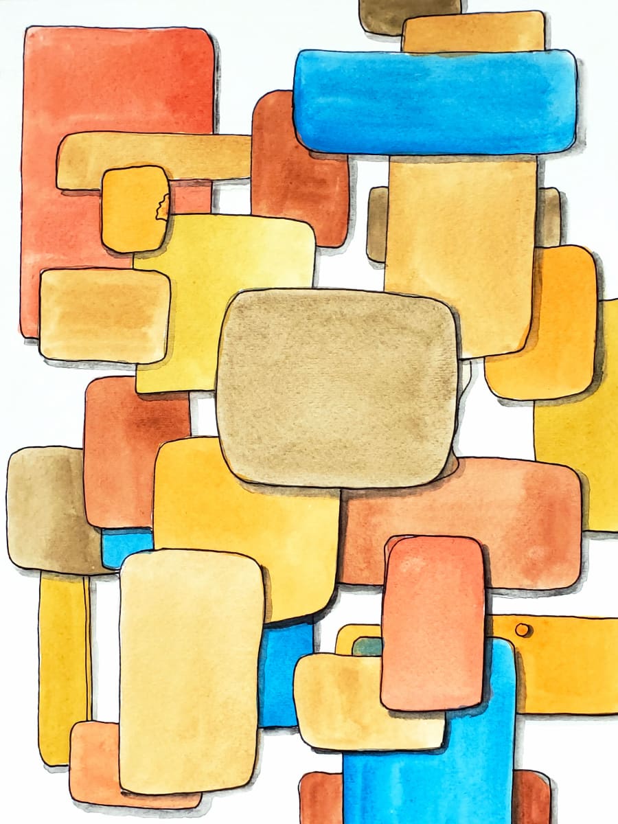 Tan Rectangles 2018, Image 1.