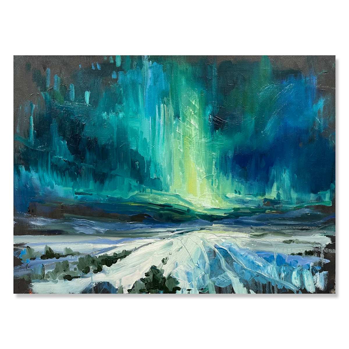 Northern Lights in snow by Samantha Williams-Chapelsky, Image 5.
