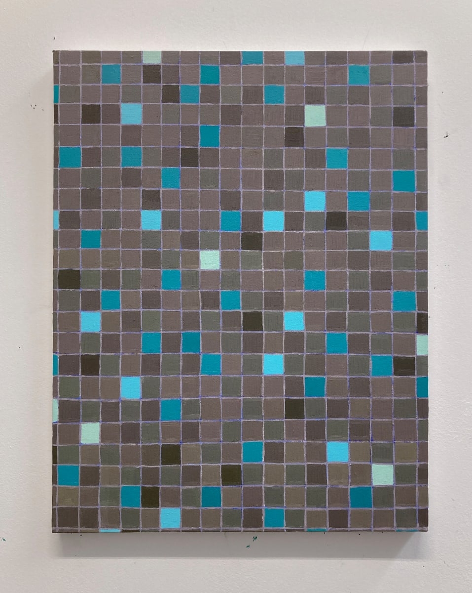 Untitled (gray and teal) by Lucía Rodríguez Pérez 